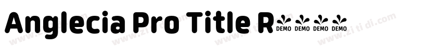 Anglecia Pro Title R字体转换
